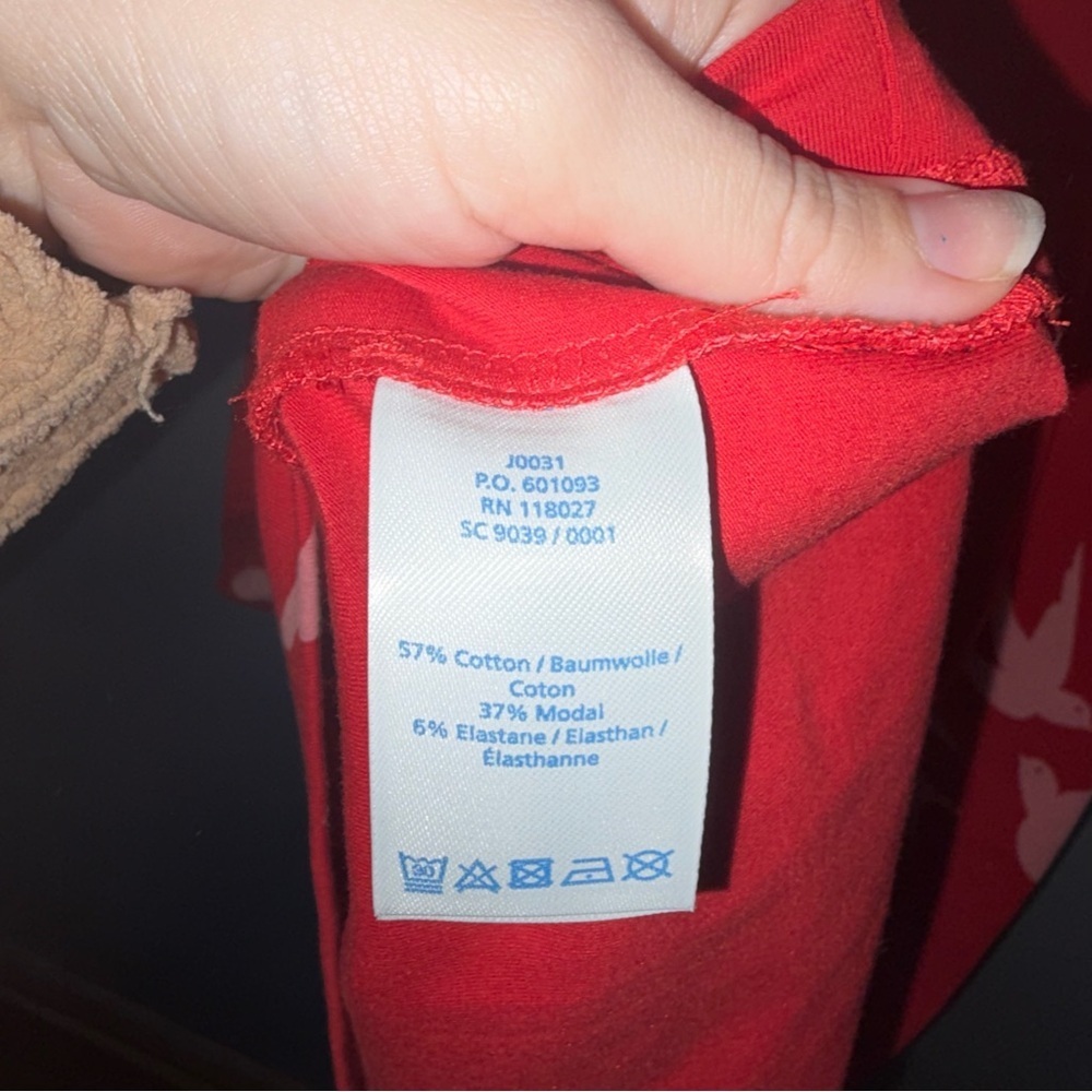 Boden Jessie Swallows Birds Red Pink Jersey Knit Knee Length Dress Size 8 Reg - Picture 7 of 7